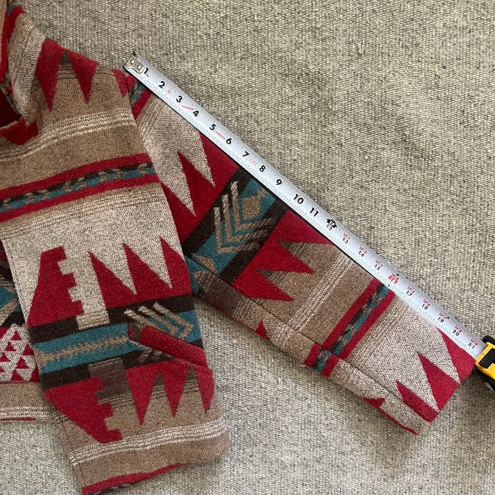 Aztec Inspired Wool Bomber Jacket